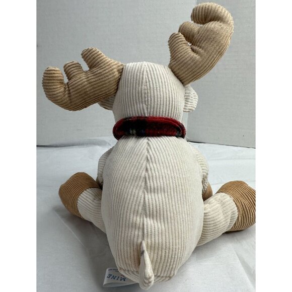 All Mine Corduroy Moose Scarf Holiday Plush Stuffed Animal 6" Baby Shower Gift - Picture 4 of 7